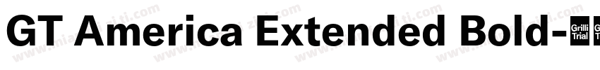 GT America Extended Bold字体转换